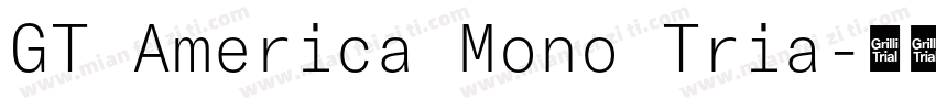 GT America Mono Tria字体转换